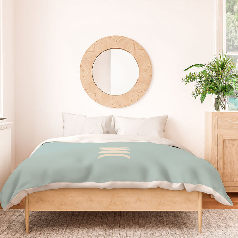 MINIMAL MOON PHASES SAGE DUVET / COMFORTER