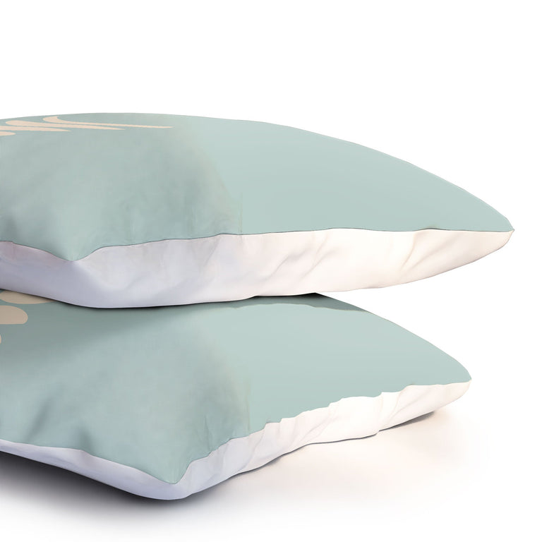 MINIMAL MOON PHASES SAGE PILLOW SHAMS