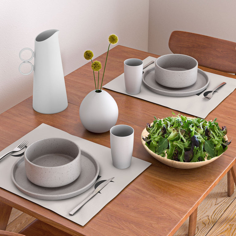 Minimal Moon Phases White Placemat