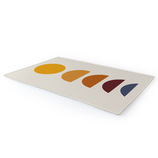 Minimal Sunrise Sunset I Area Rug