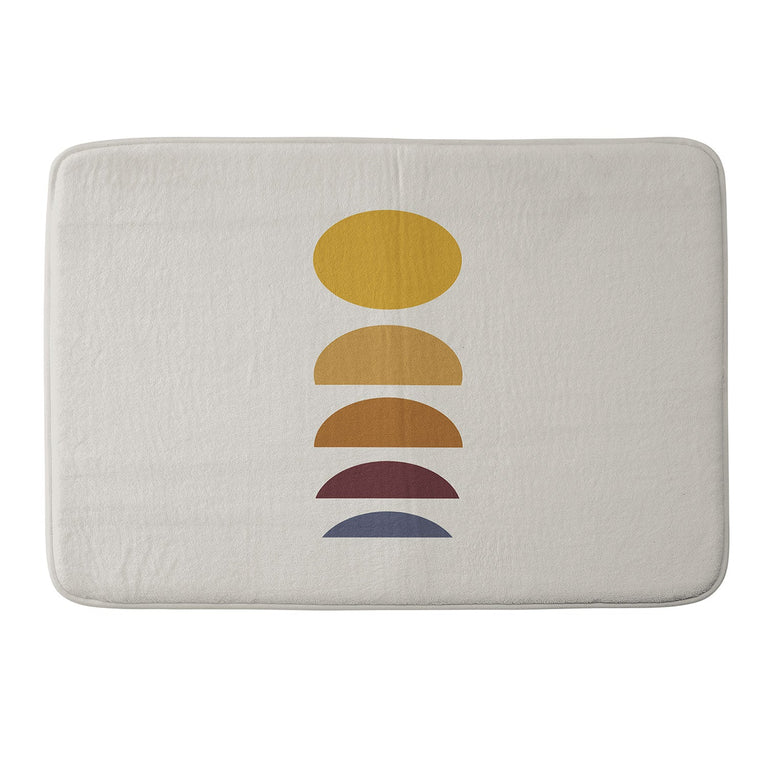 COLOUR POEMS MINIMAL SUNRISE SUNSET I MEMORY FOAM BATH MAT