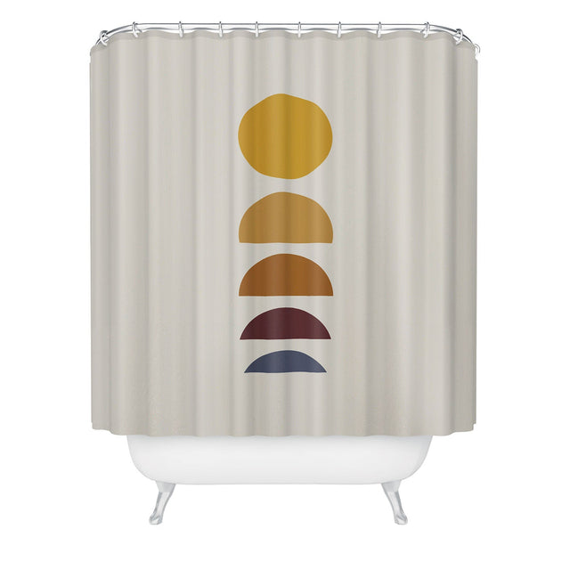 COLOUR POEMS MINIMAL SUNRISE SUNSET I SHOWER CURTAIN