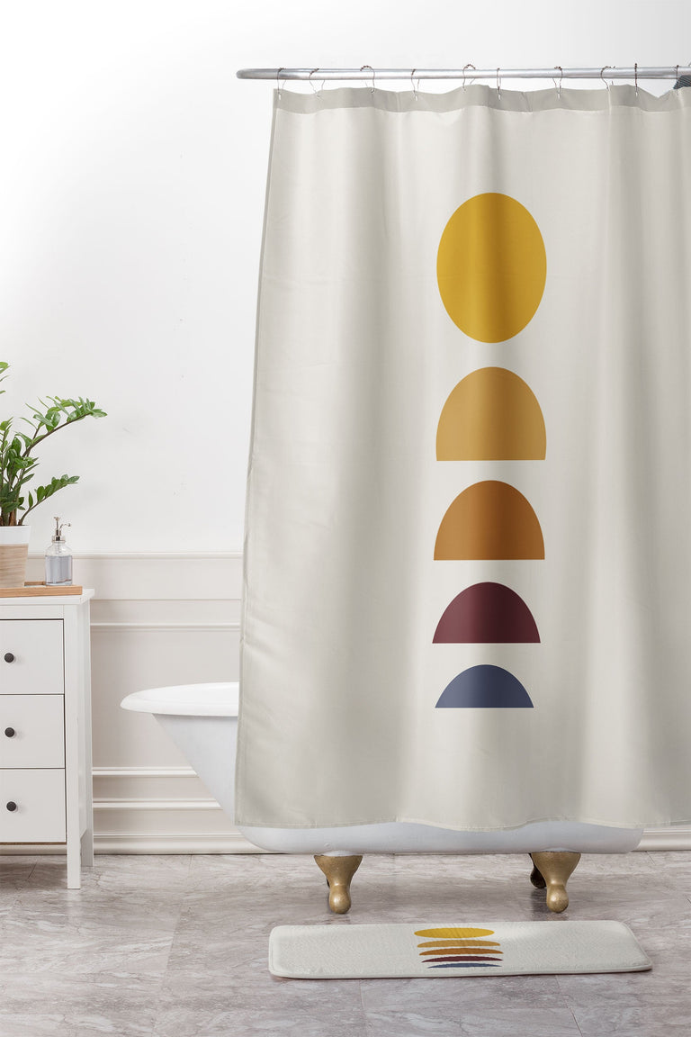 COLOUR POEMS MINIMAL SUNRISE SUNSET I MEMORY FOAM BATH MAT