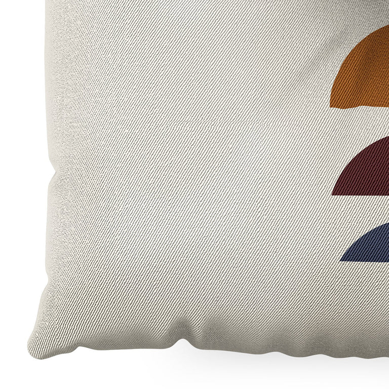 Minimal Sunrise Sunset I Floor Pillow Square