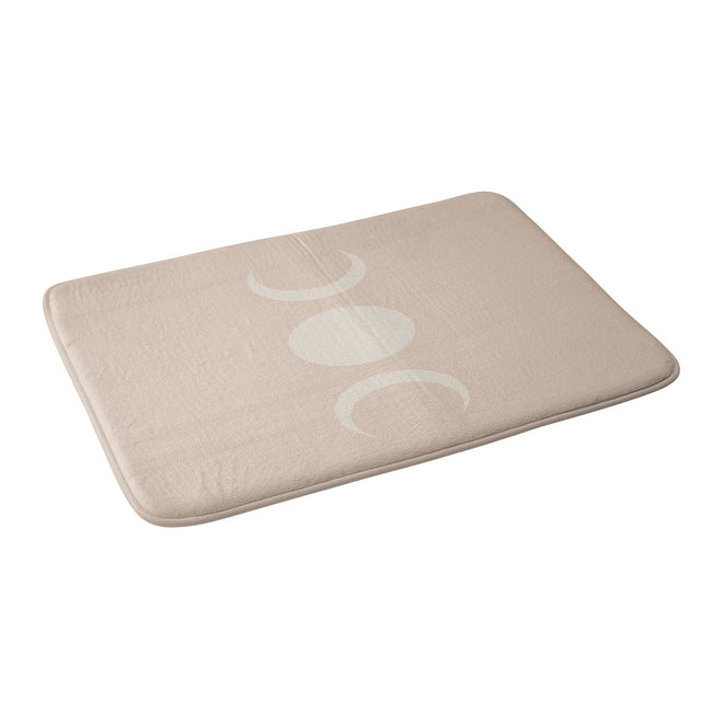 COLOUR POEMS MOON MINIMALISM ETHEREAL LIGHT MEMORY FOAM BATH MAT