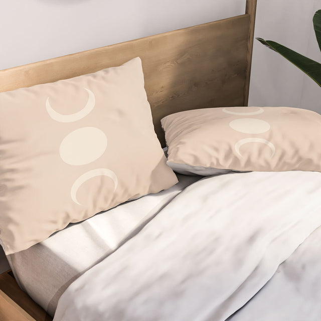 MOON MINIMALISM ETHEREAL LIGHT PILLOW SHAMS