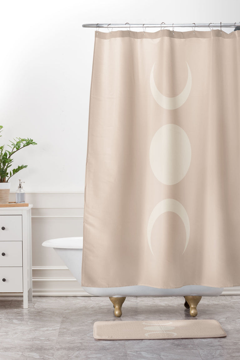COLOUR POEMS MOON MINIMALISM ETHEREAL LIGHT MEMORY FOAM BATH MAT