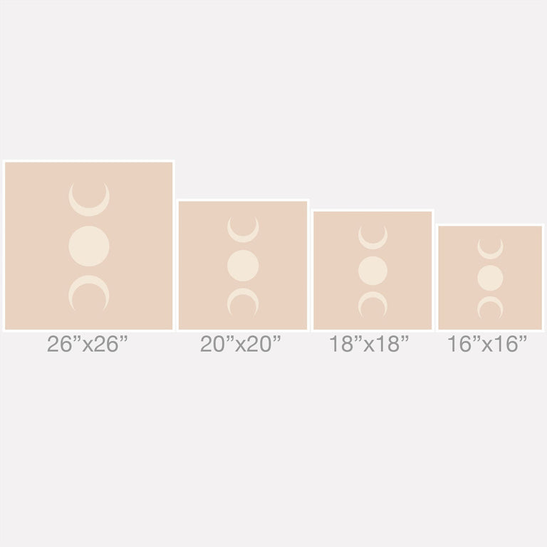 MOON MINIMALISM ETHEREAL LIGHT THROW PILLOW