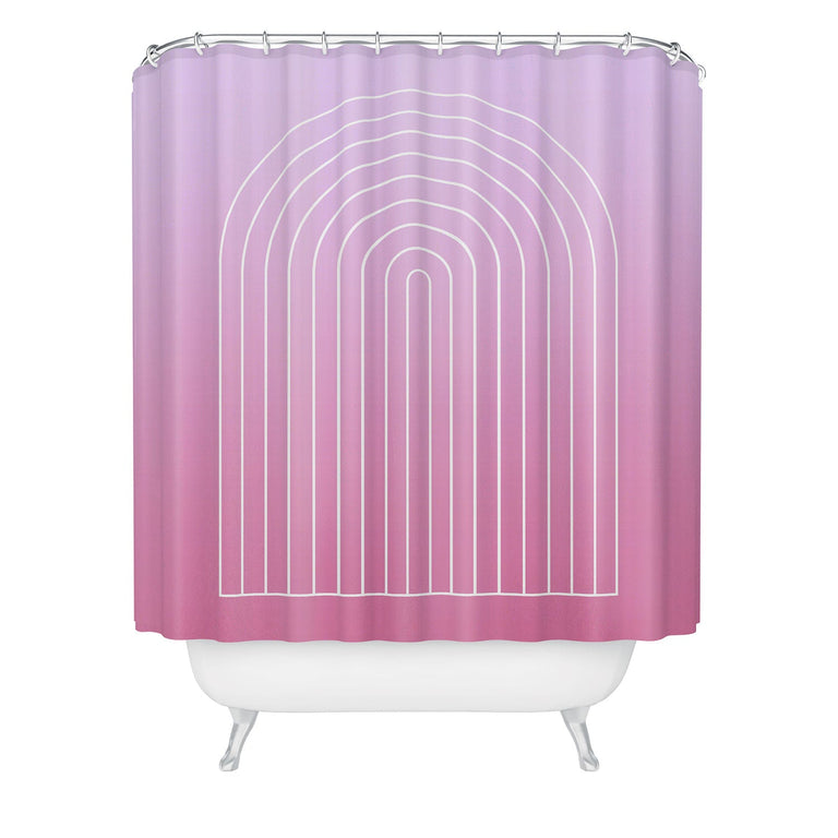 COLOUR POEMS OMBRE ARCH V SHOWER CURTAIN
