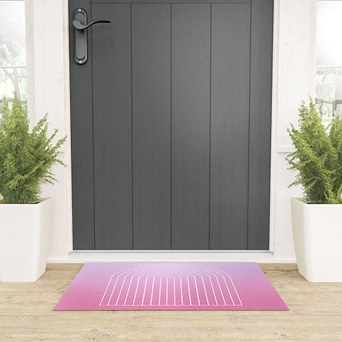 Ombre Arch V Welcome Mat