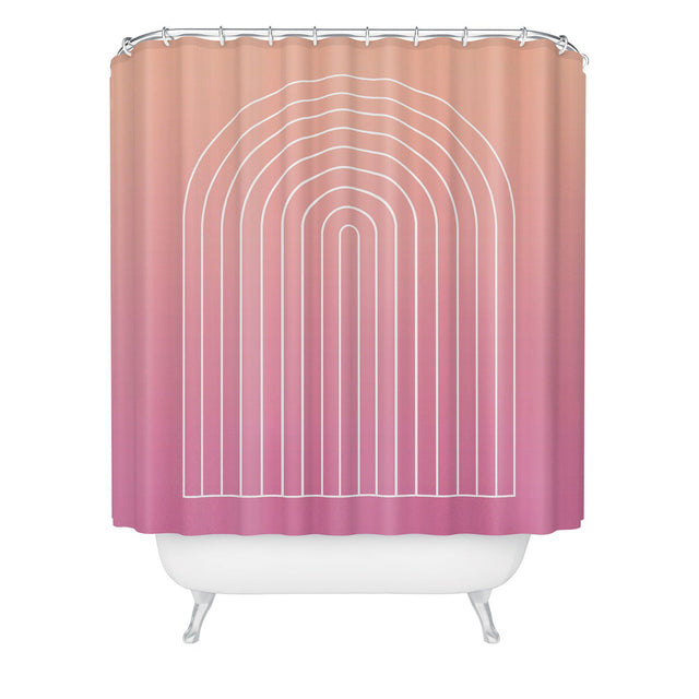 COLOUR POEMS OMBRE ARCH VII SHOWER CURTAIN
