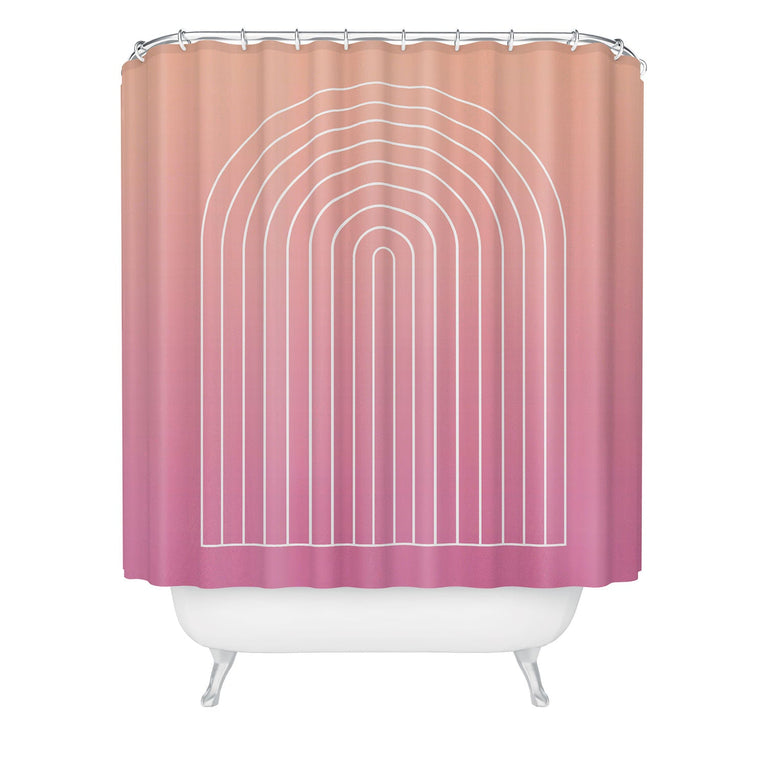 COLOUR POEMS OMBRE ARCH VII SHOWER CURTAIN