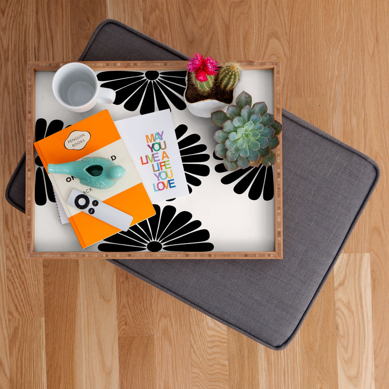 RETRO DAISY I RECTANGULAR TRAY