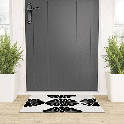 Retro Daisy I Welcome Mat