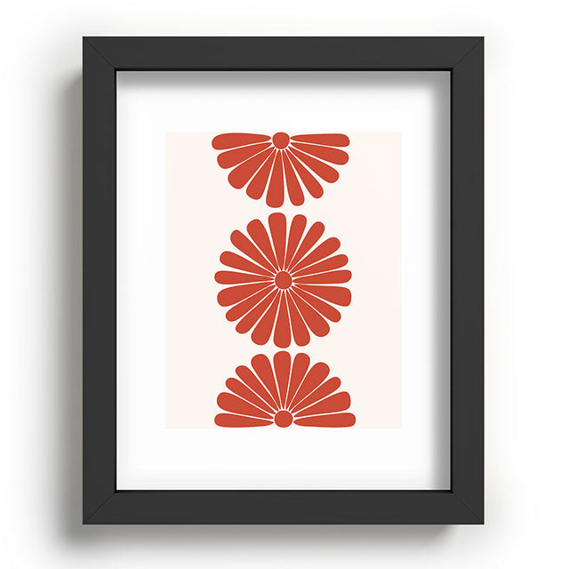 Retro Daisy III Recessed Framing Rectangle