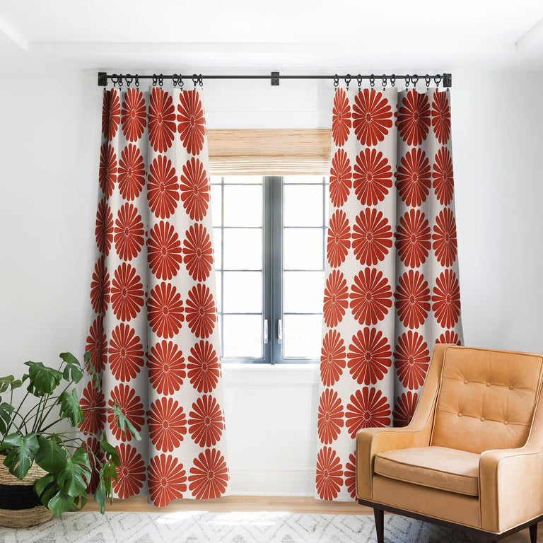 RETRO DAISY III BLACKOUT WINDOW CURTAIN