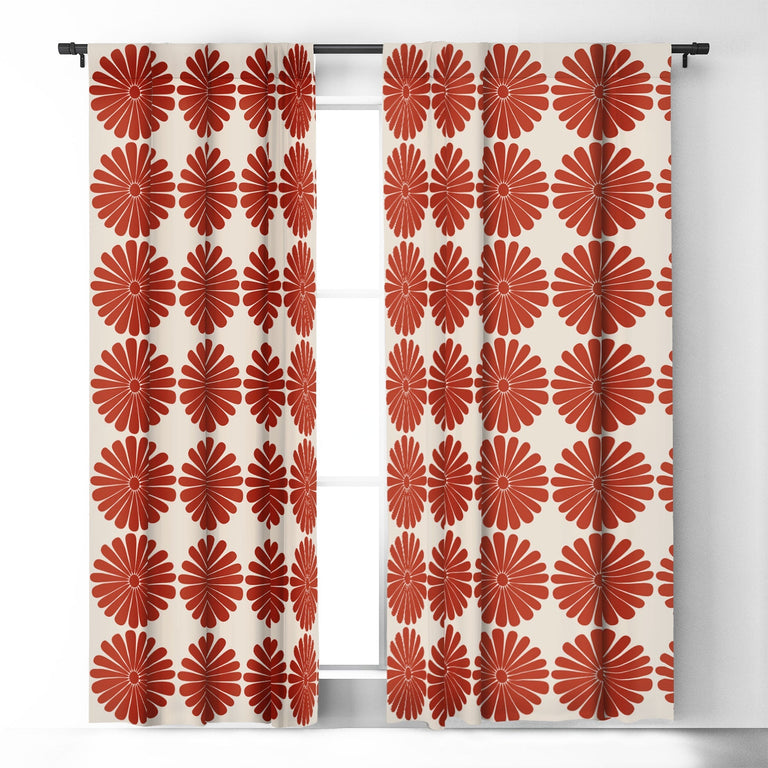 RETRO DAISY III BLACKOUT WINDOW CURTAIN