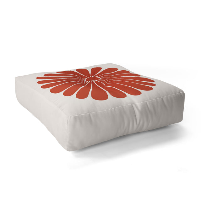 Retro Daisy III Floor Pillow Square