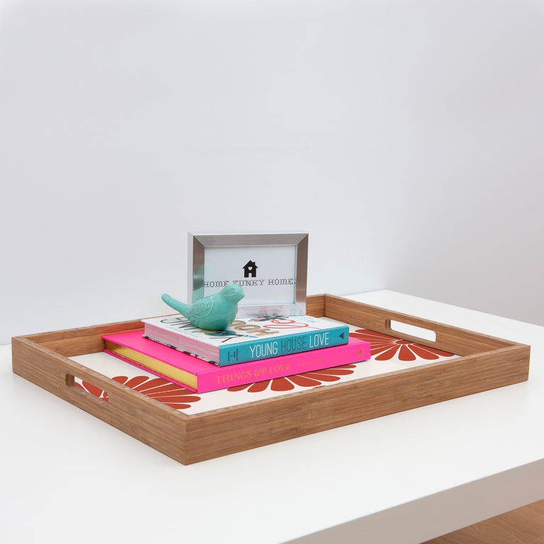 RETRO DAISY III RECTANGULAR TRAY