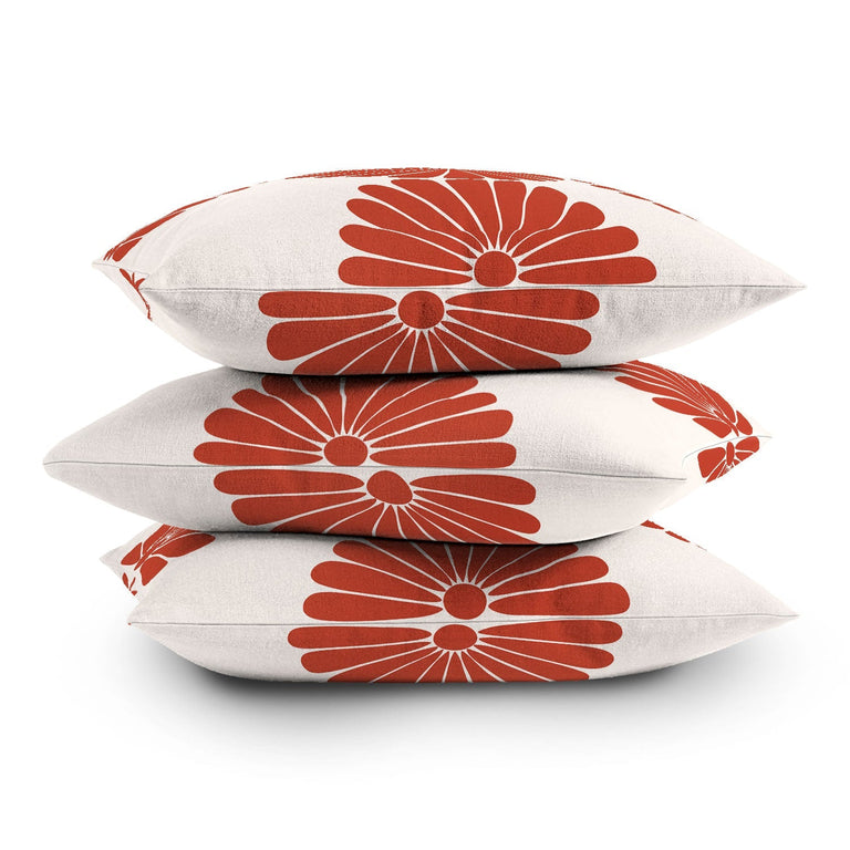 RETRO DAISY III  OUTDOOR THROW PILLOW 20" x 20"