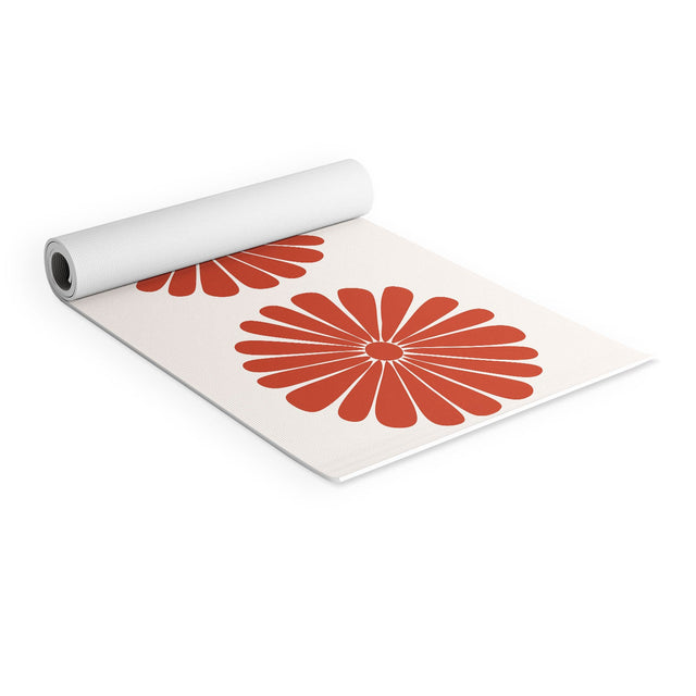 Retro Daisy III Yoga Mat