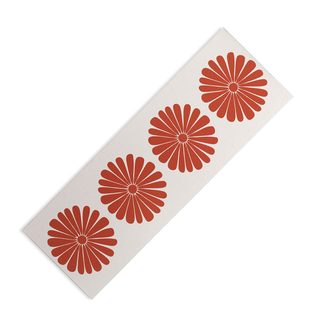 Retro Daisy III Yoga Mat