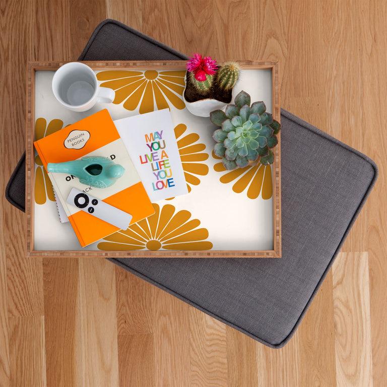RETRO DAISY V RECTANGULAR TRAY