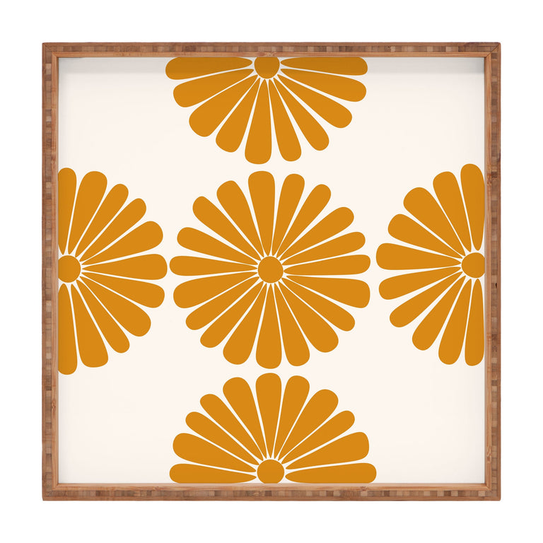 RETRO DAISY V SQUARE TRAY