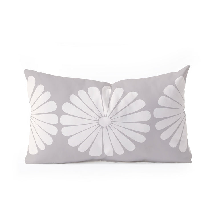 RETRO DAISY XI  OBLONG THROW PILLOW 23" x 14"