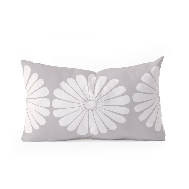 RETRO DAISY XI  OBLONG THROW PILLOW 23" x 14"