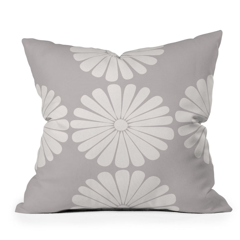 RETRO DAISY XI  OUTDOOR THROW PILLOW 16" x 16"