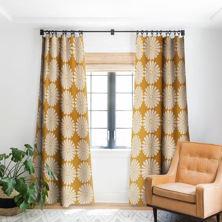 RETRO DAISY XIX BLACKOUT WINDOW CURTAIN