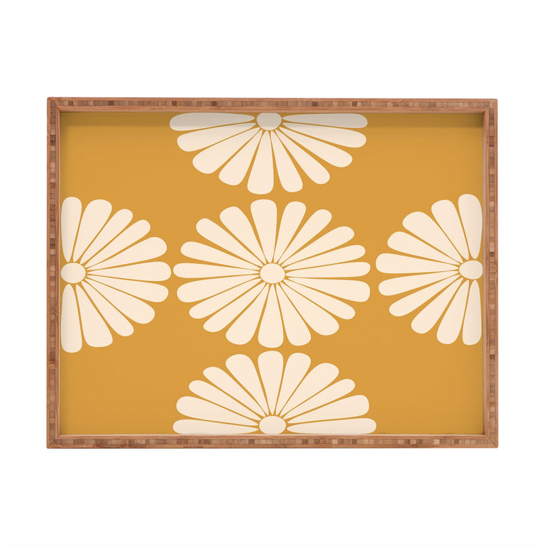 RETRO DAISY XIX RECTANGULAR TRAY
