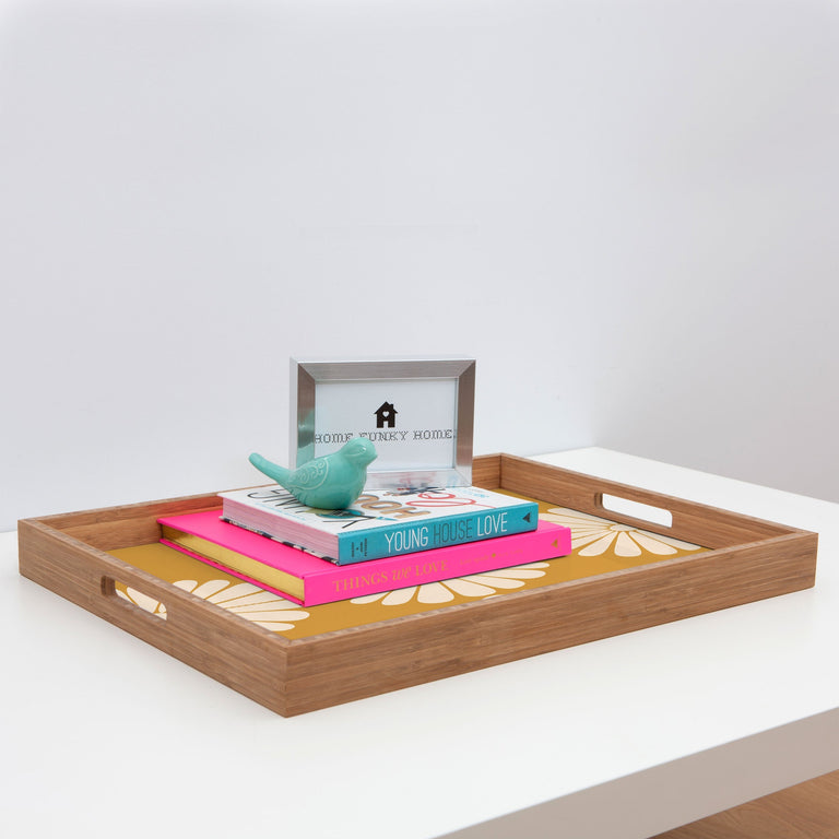 RETRO DAISY XIX RECTANGULAR TRAY