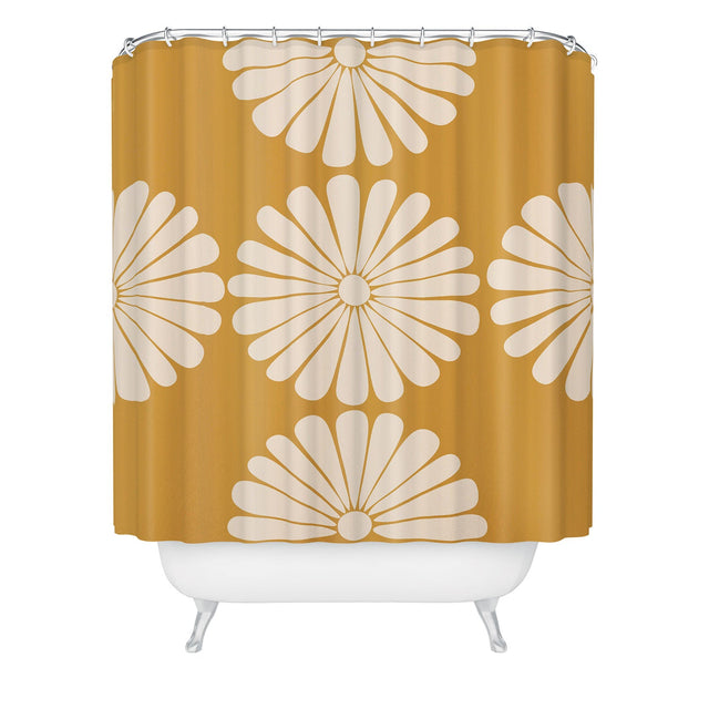 COLOUR POEMS RETRO DAISY XIX SHOWER CURTAIN