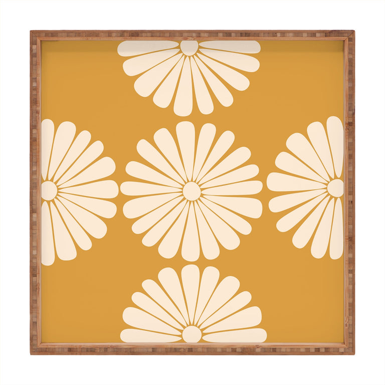 RETRO DAISY XIX SQUARE TRAY