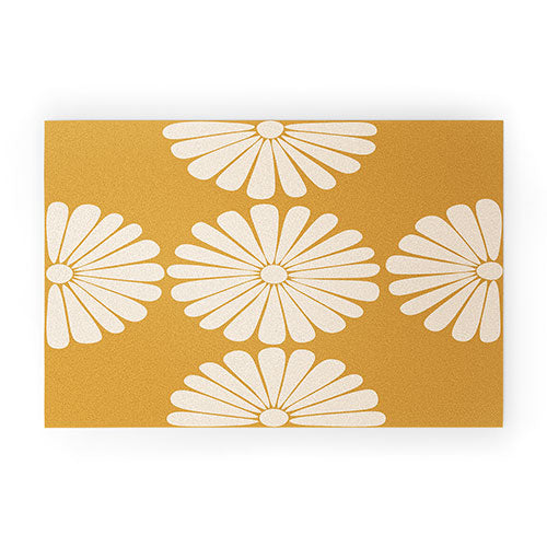 Retro Daisy XIX Welcome Mat