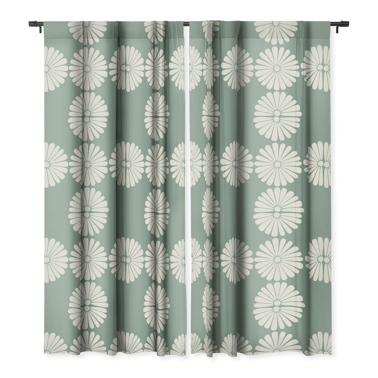 RETRO DAISY XX BLACKOUT WINDOW CURTAIN