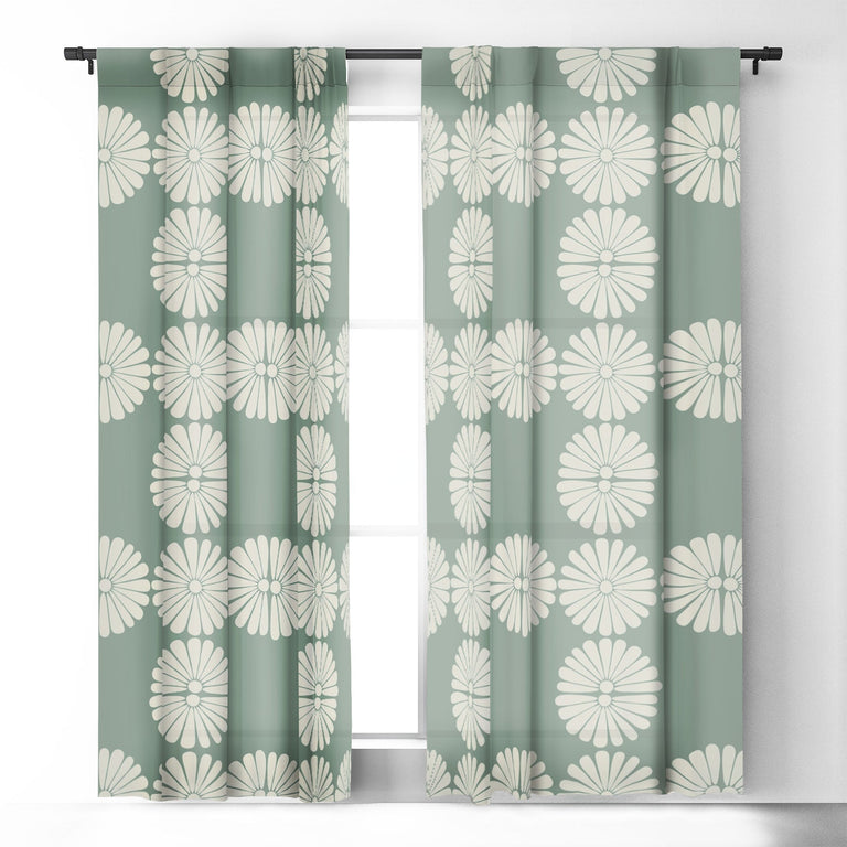 RETRO DAISY XX BLACKOUT WINDOW CURTAIN