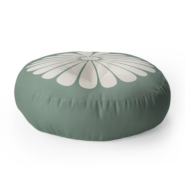 Retro Daisy XX Floor Pillow Round