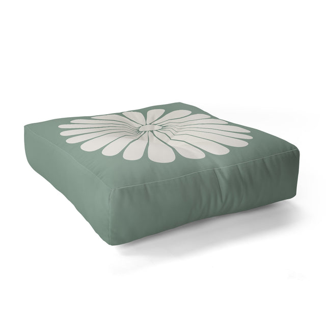 Retro Daisy XX Floor Pillow Square