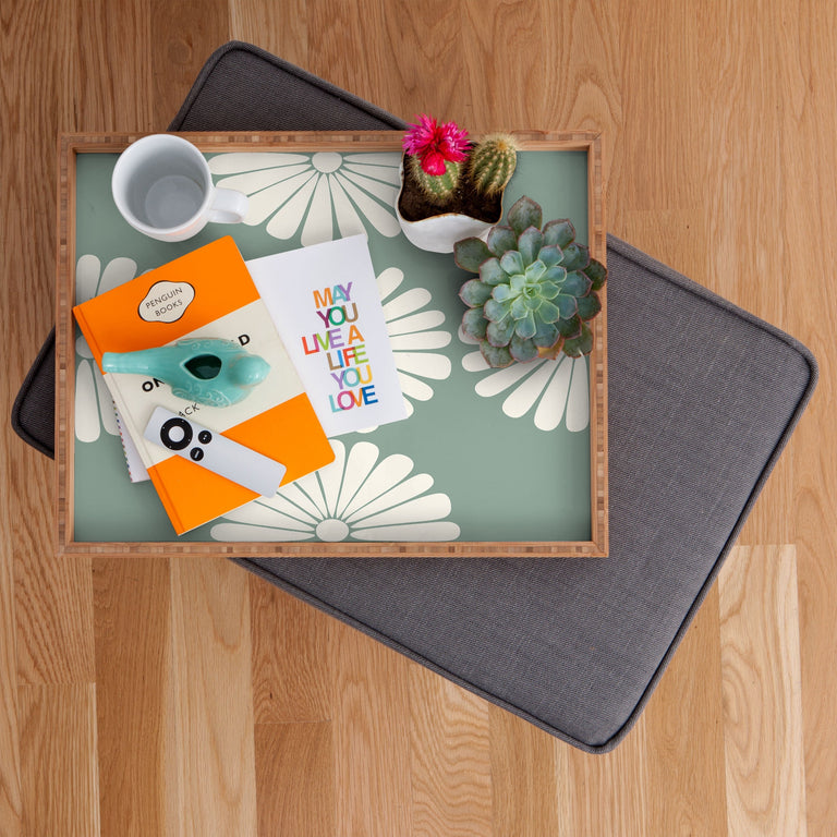 RETRO DAISY XX RECTANGULAR TRAY