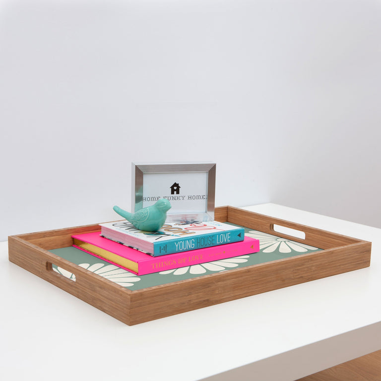 RETRO DAISY XX RECTANGULAR TRAY