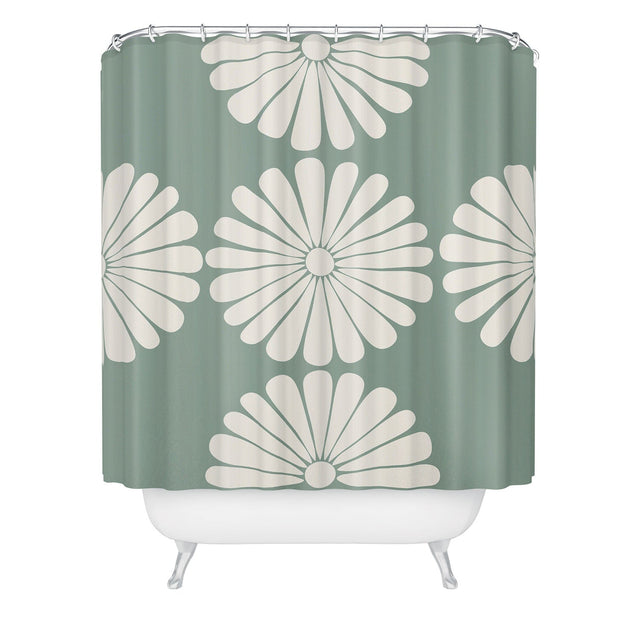 COLOUR POEMS RETRO DAISY XX SHOWER CURTAIN