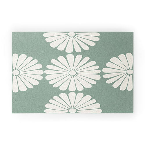 Retro Daisy XX Welcome Mat