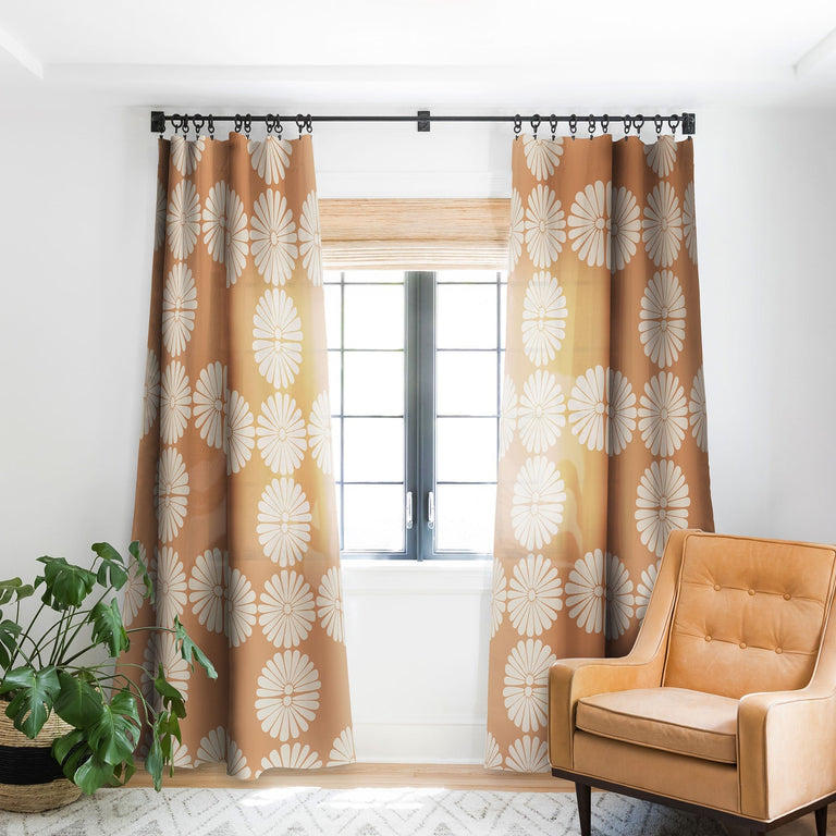RETRO DAISY XXII BLACKOUT WINDOW CURTAIN WINDOW CURTAIN