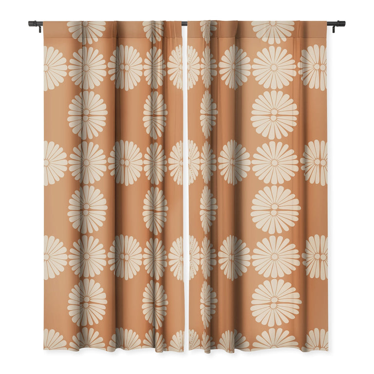 RETRO DAISY XXII BLACKOUT WINDOW CURTAIN WINDOW CURTAIN