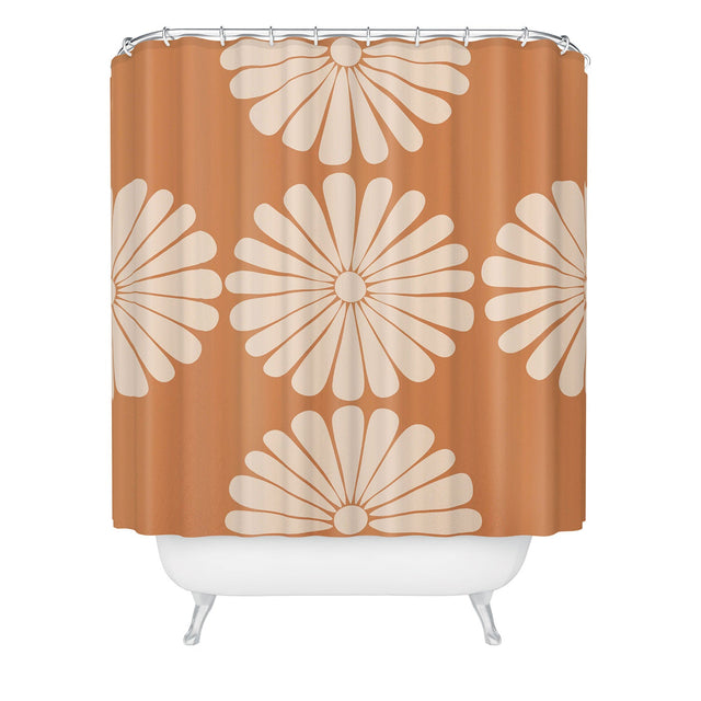 COLOUR POEMS RETRO DAISY XXII SHOWER CURTAIN