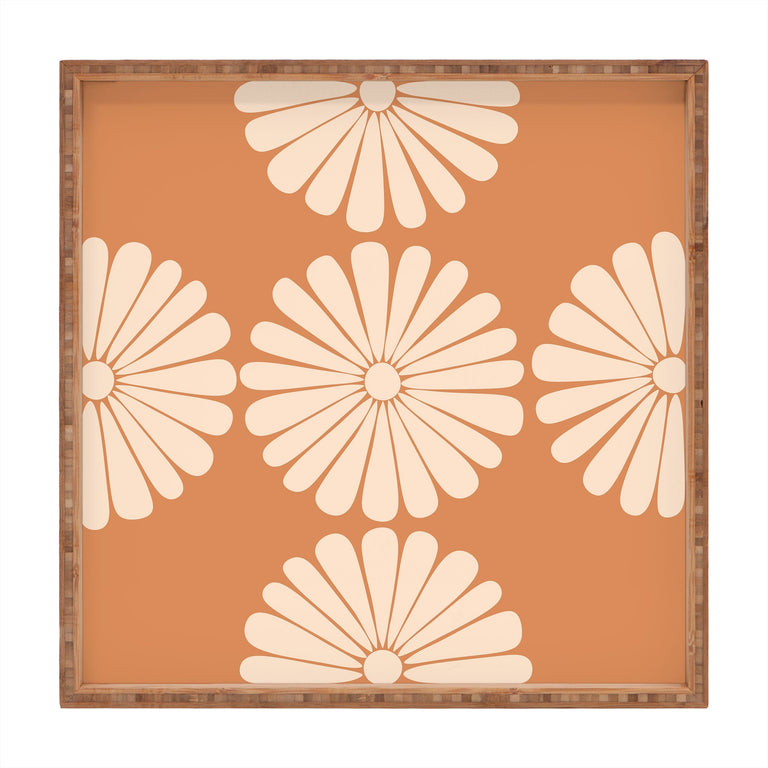 RETRO DAISY XXII SQUARE TRAY