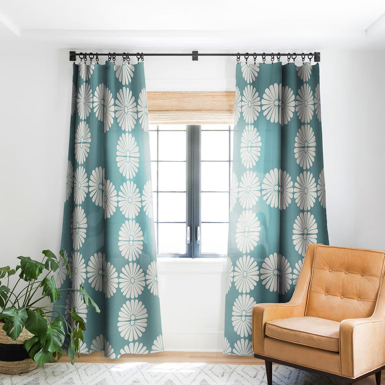 RETRO DAISY XXIII BLACKOUT WINDOW CURTAIN